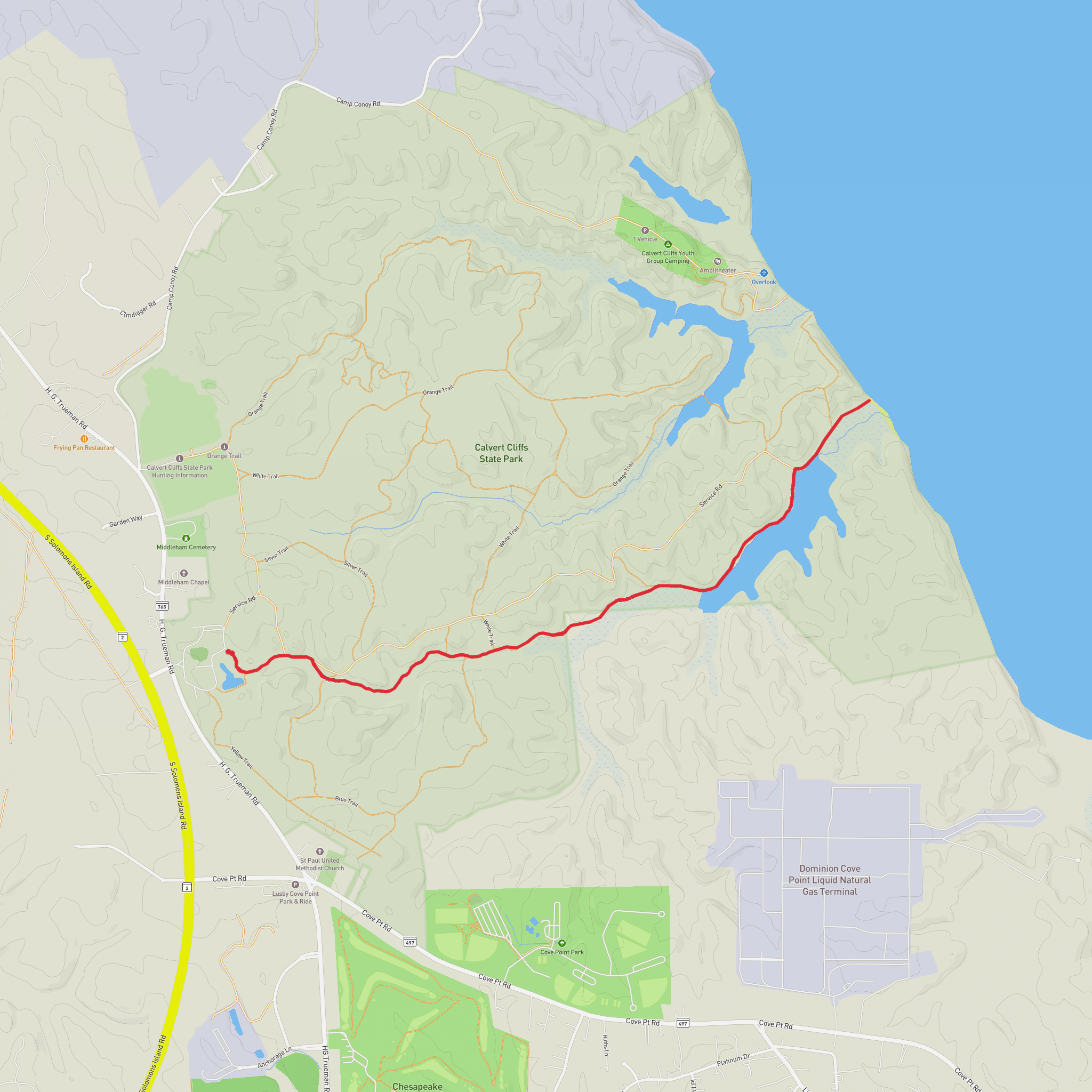 Red Trail - Bertha mobile static map