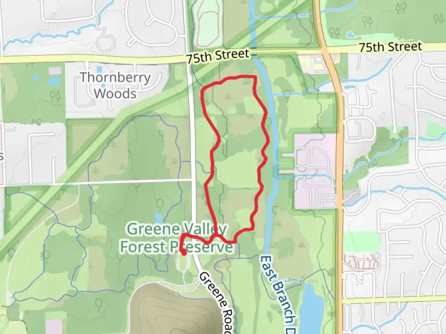 An image depicting the trail Greene and Valley Loop Trail and its surrounding area.