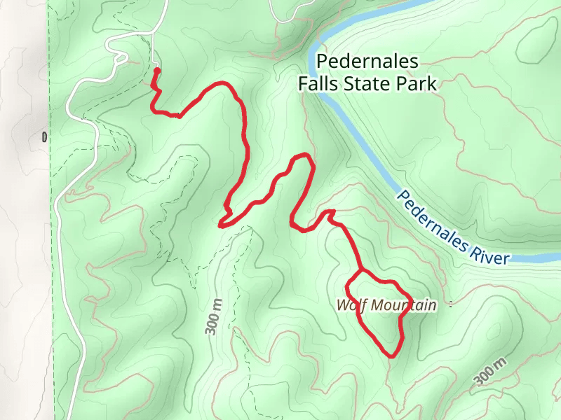 Wolf Mountain - Pedernales Falls State Park Loop