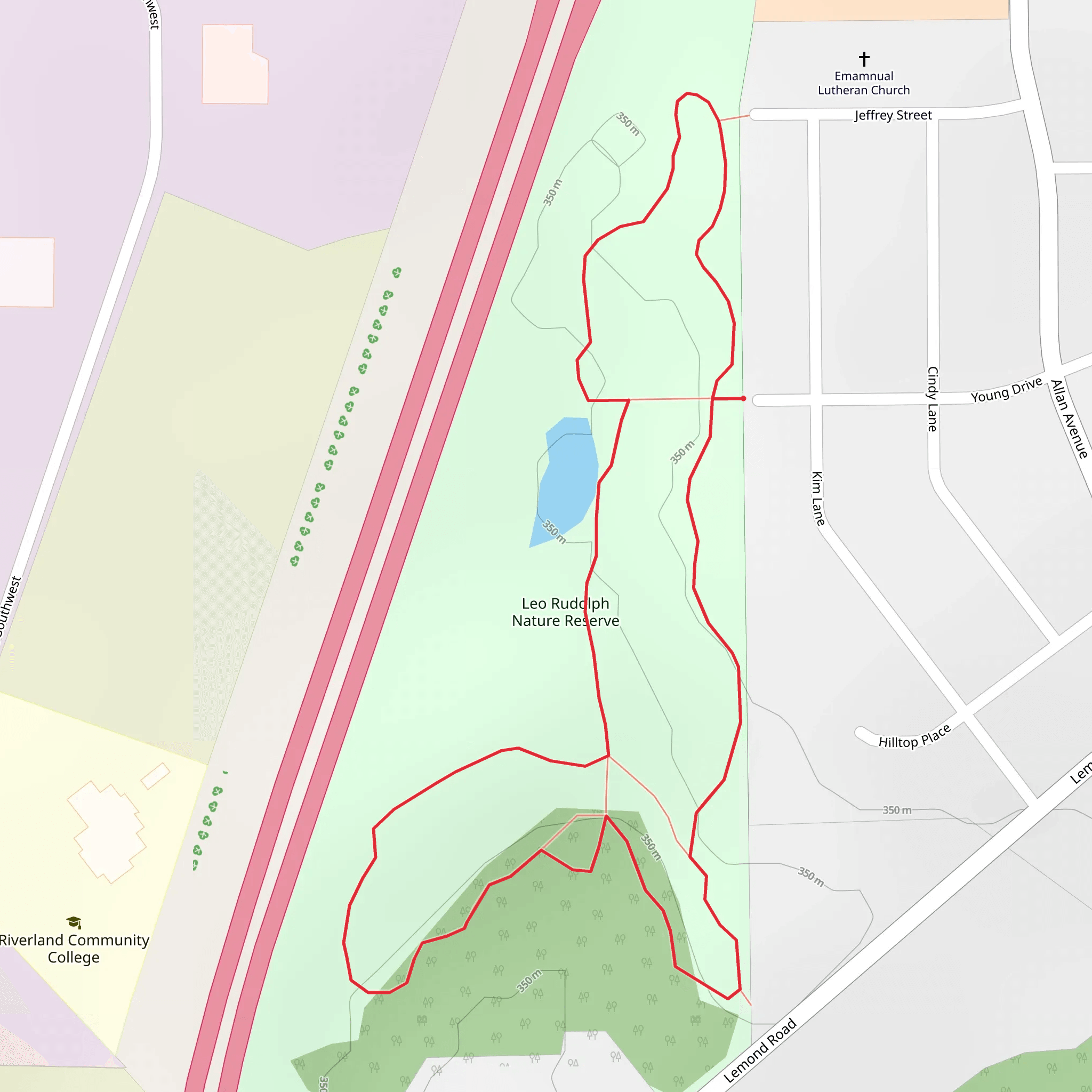 Leo Rudolph Nature Reserve Loop mobile static map