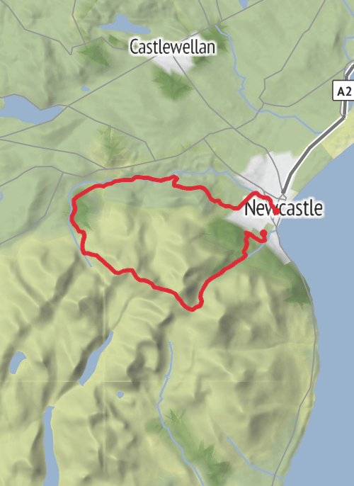 Mourne AONB - Jun 14 mobile static map