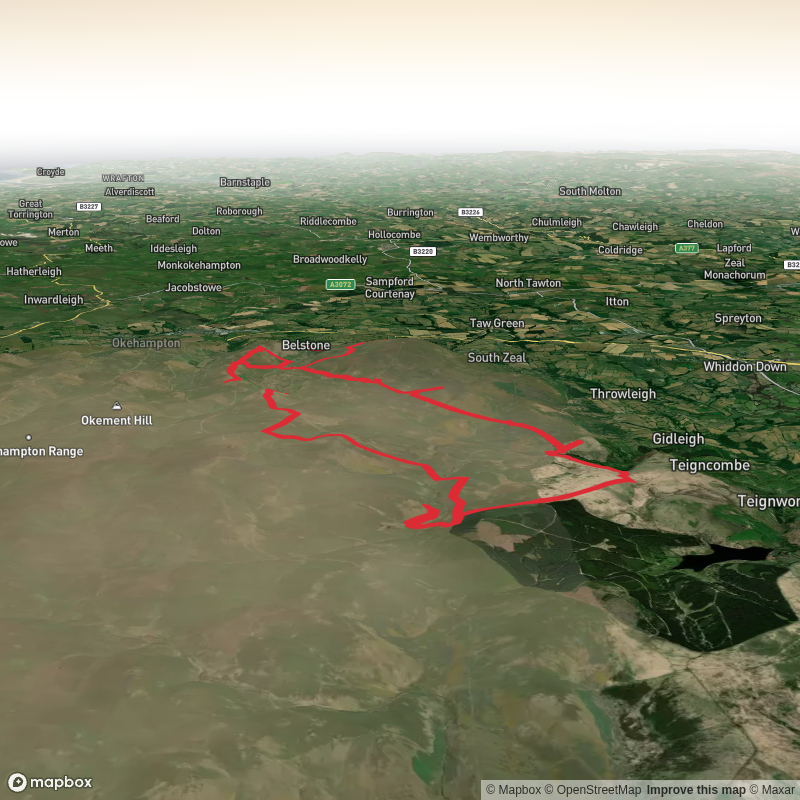 Hike from Belstone via Watern Tor, Scorhill Down, Kennon Hill and Oke Tor
