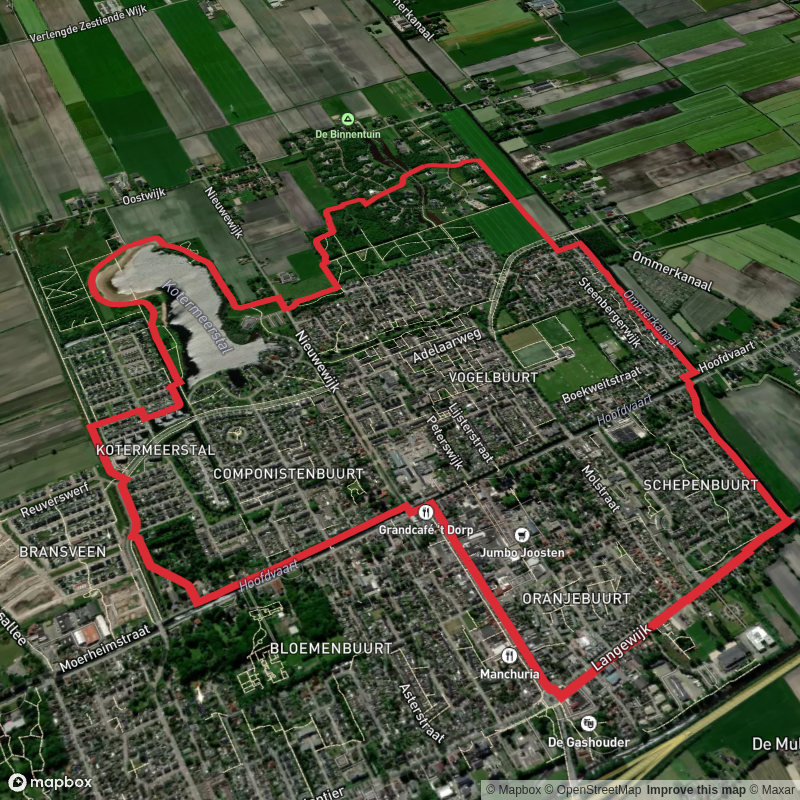 Kotermeerstal via De Veenderij