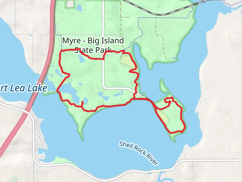 Big Island Trail and Blazing Star State Loop Trail