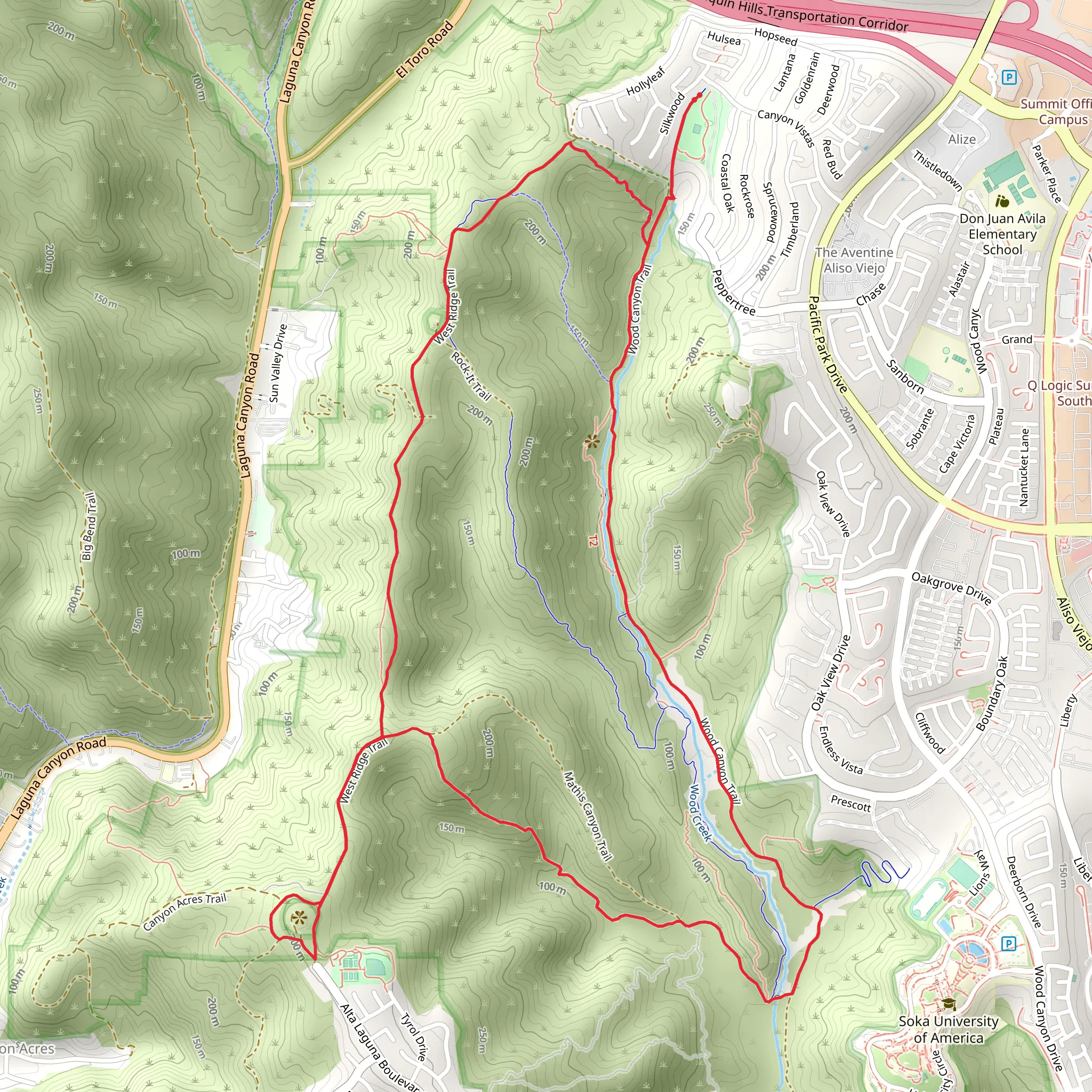 Canyon View Park and Car Wreck Trail Loop mobile static map