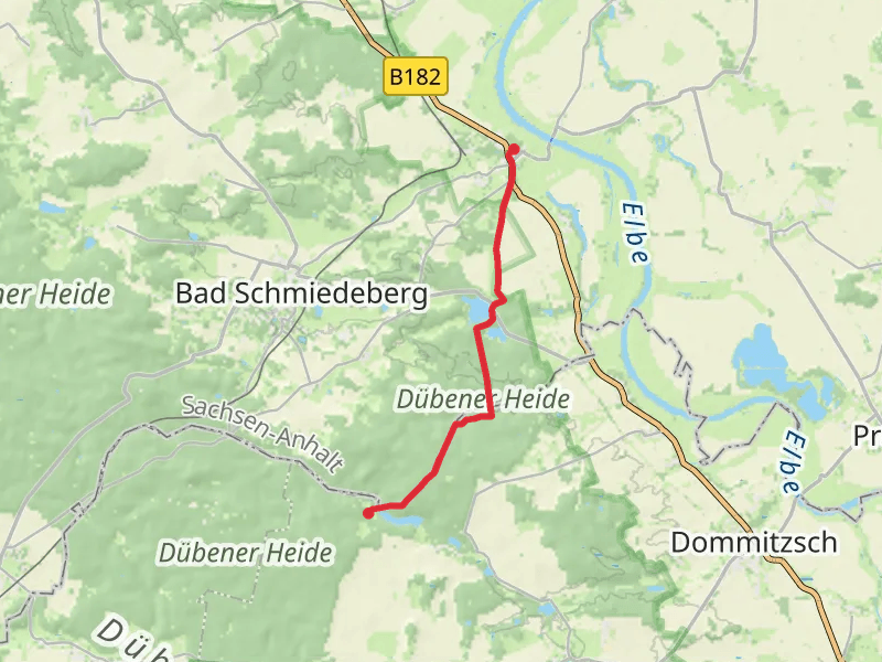 Grosser Lausiger Teich via Pretzsch Hachemuehle