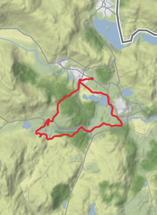 South Lakeland Hiking mobile static map