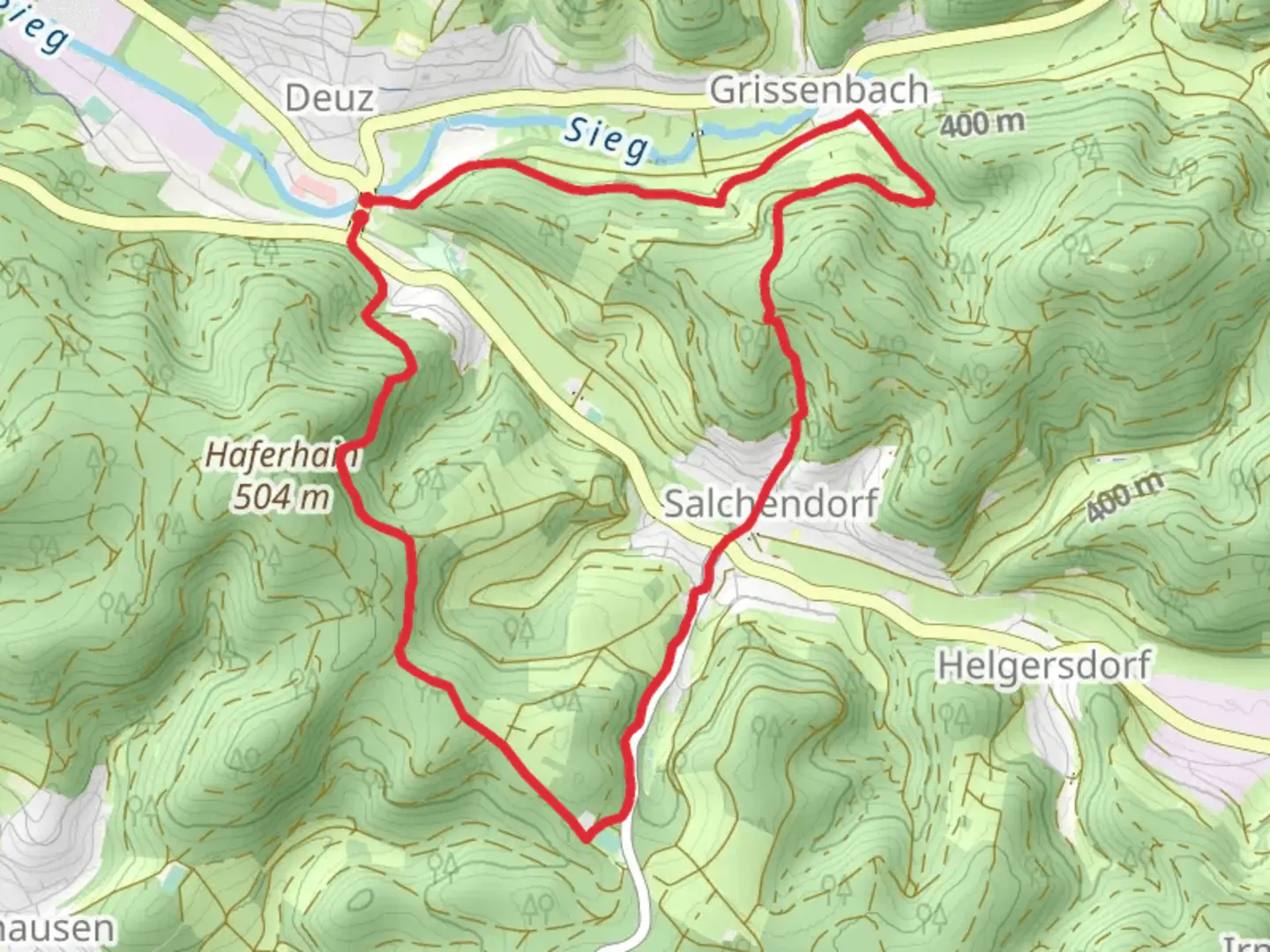 An image depicting the trail Erich Reinschmidt Weg and Wilgersdorf Obernau Talsperre and its surrounding area.