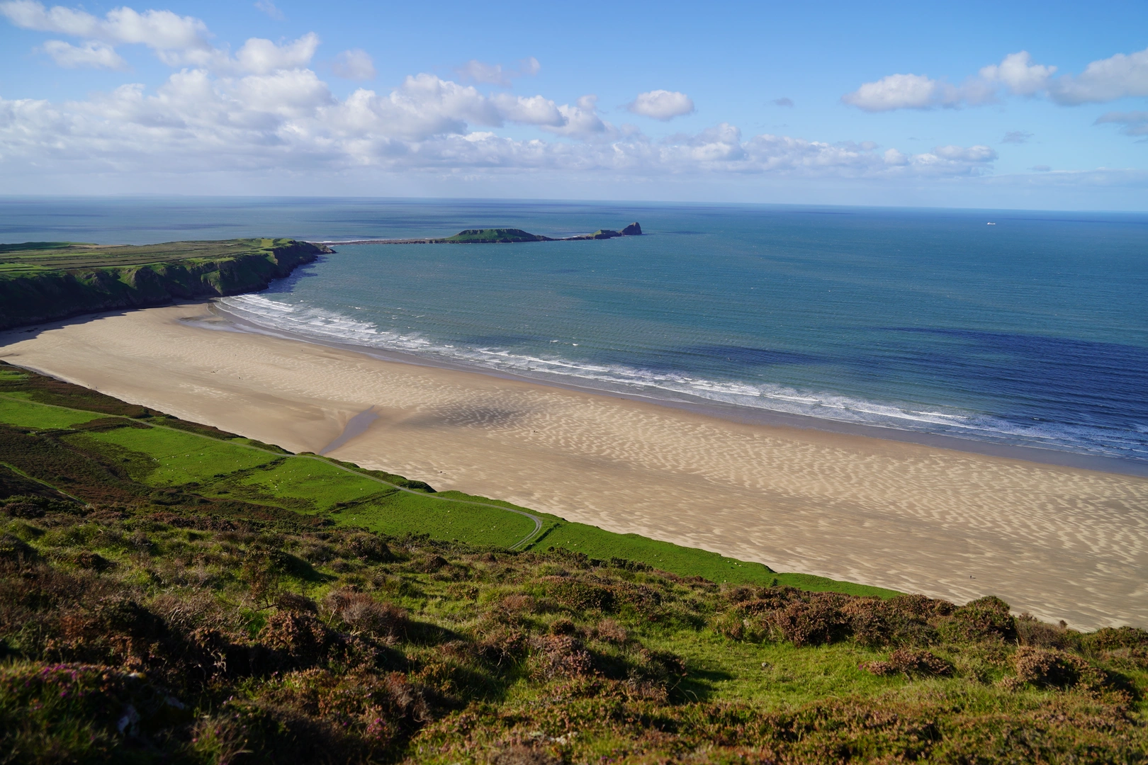 An image depicting the trail Gower Way and its surrounding area.