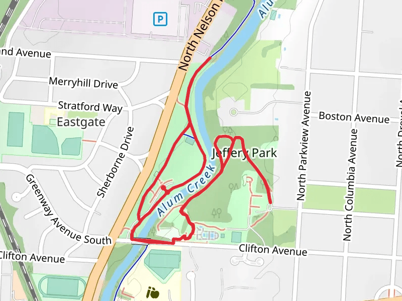 Amum Creek Trail and Jeffery Park Loop