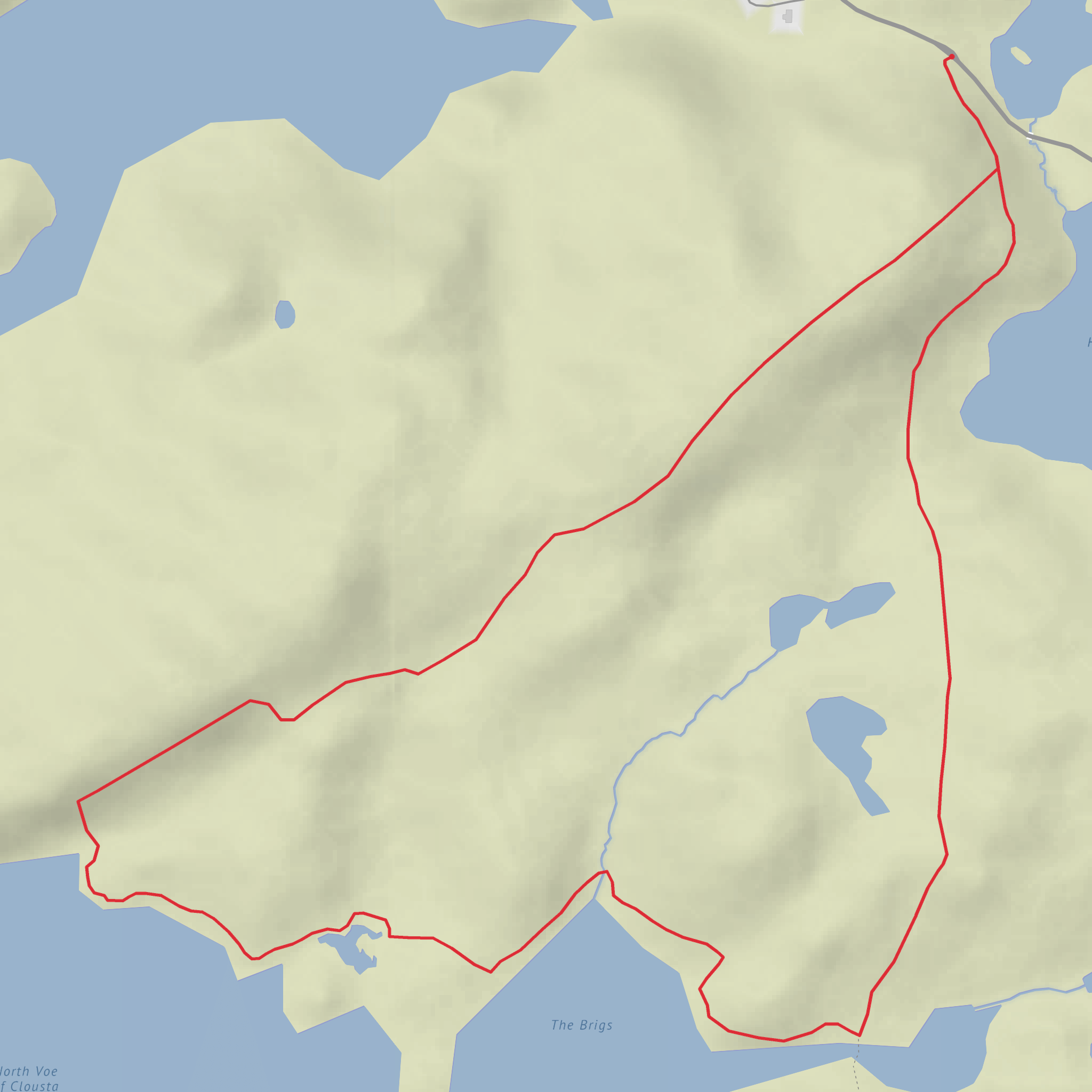 Ward of Hostigates, Hurdi Field and The Brigs and Loch of Hostigates Loop mobile static map