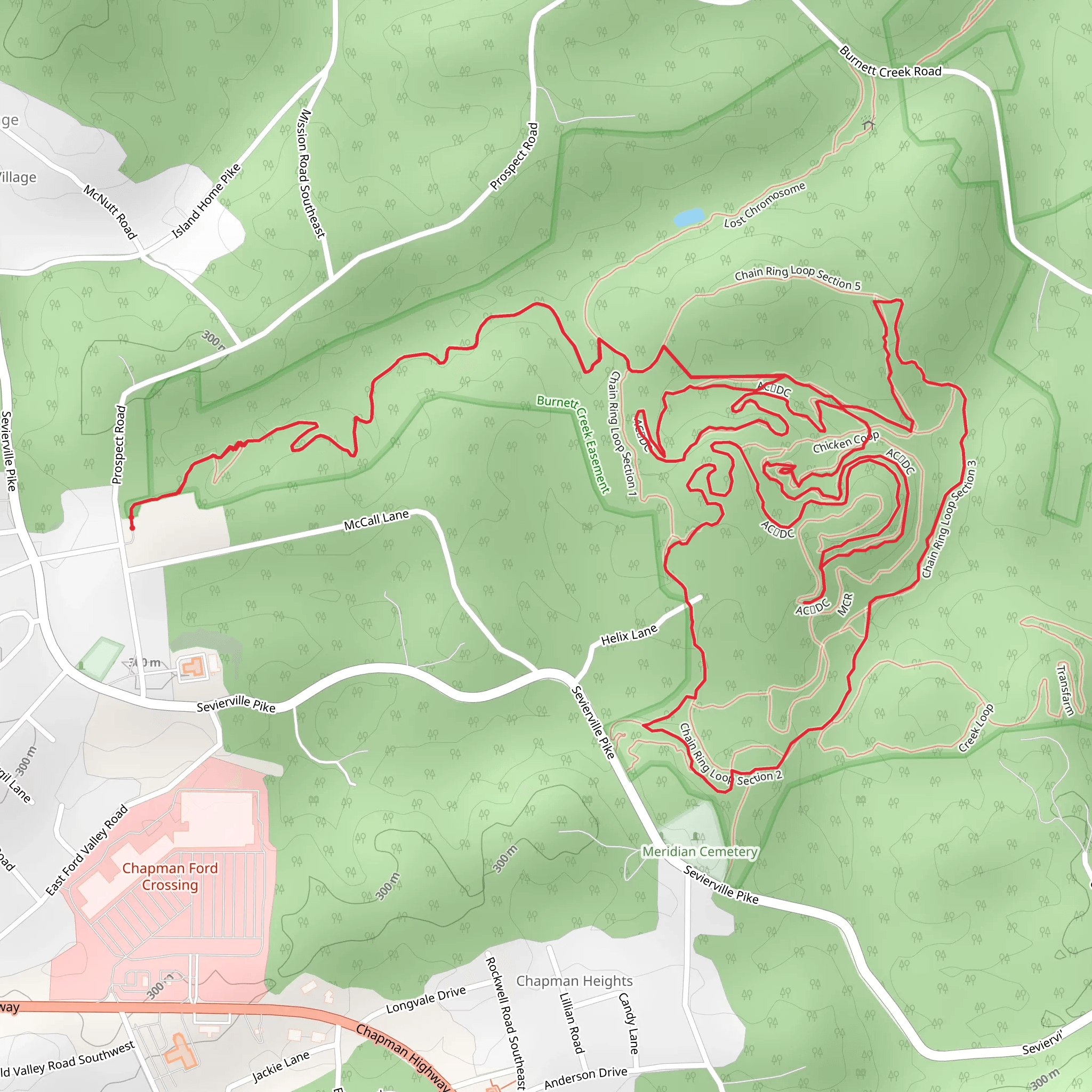 Chicken Coop and Creek Loop mobile static map
