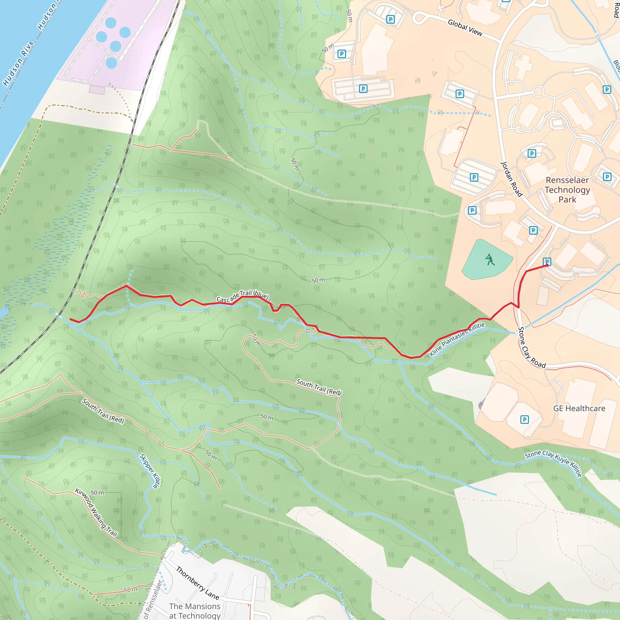Stone Clay Kuyle Killitie Creek Trail mobile static map