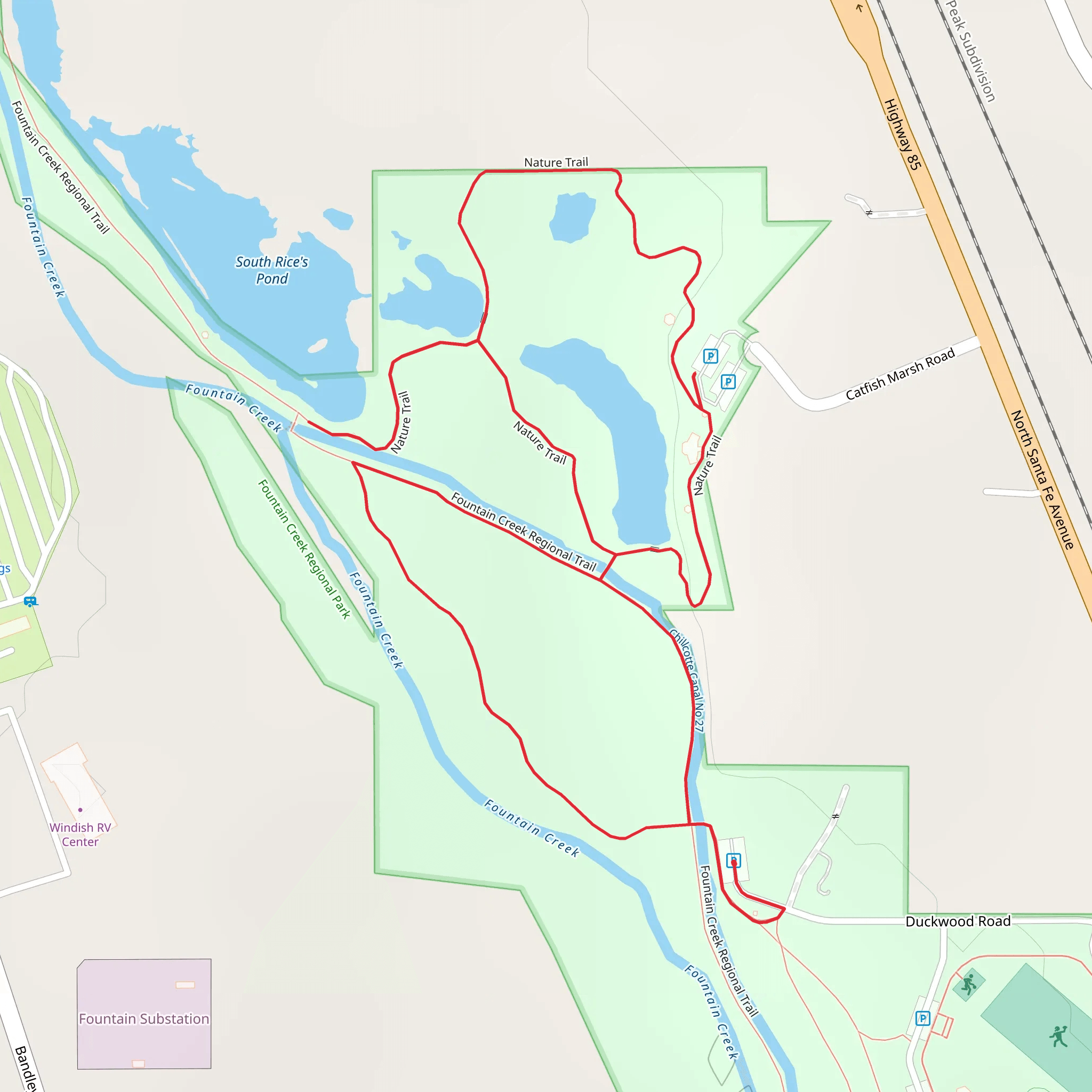 South Rice's Pond Loop mobile static map