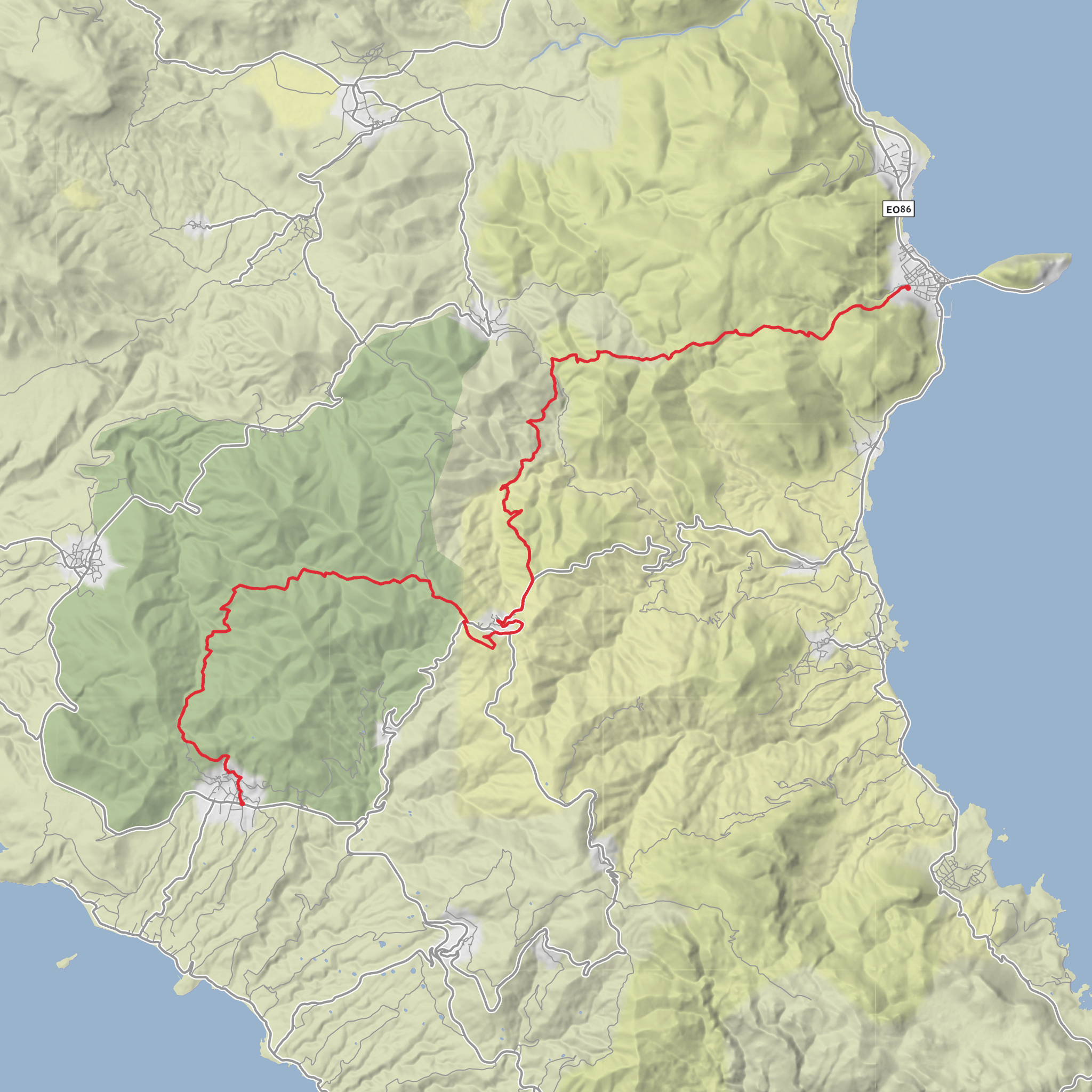 Elika - Lira - Monemvasia mobile static map