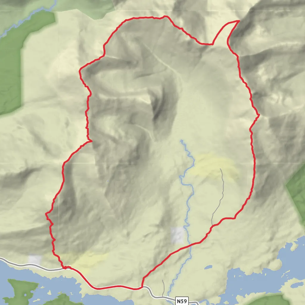 Glencoghan Horseshoe Loop mobile static map