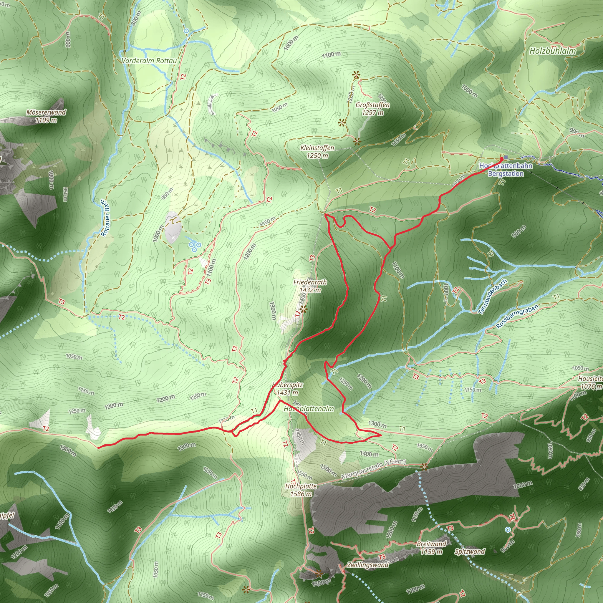 Haberspitz Loop via Maximiliansweg mobile static map