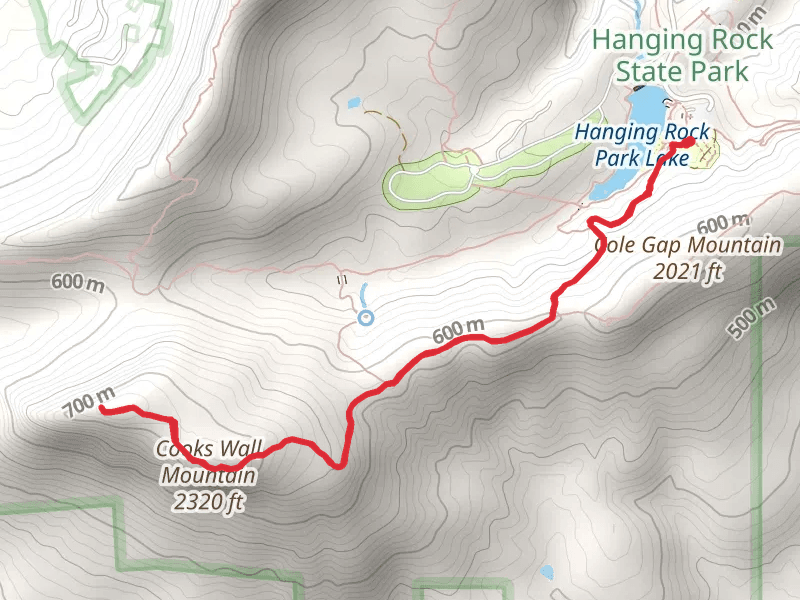 Cooks Wall Mountain Trail