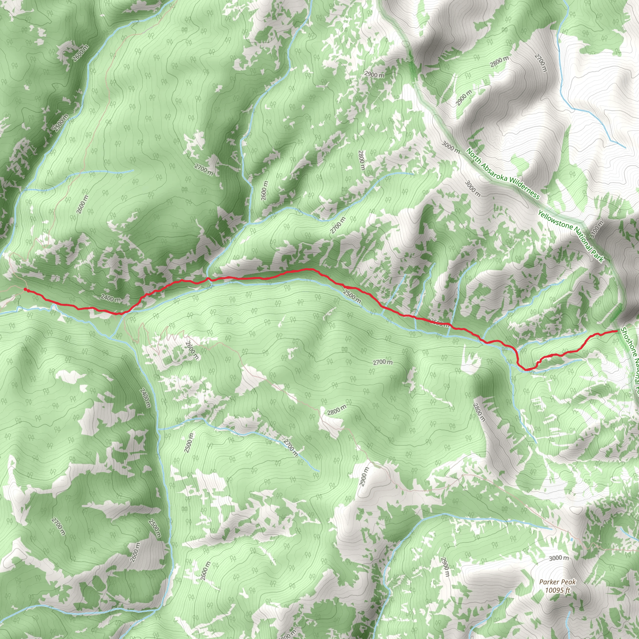Bootjack Gap Out and Back mobile static map