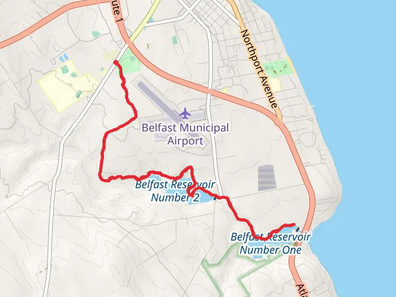 Belfast Reservoir Number One and Belfast Reservoir Number 2 Trail
