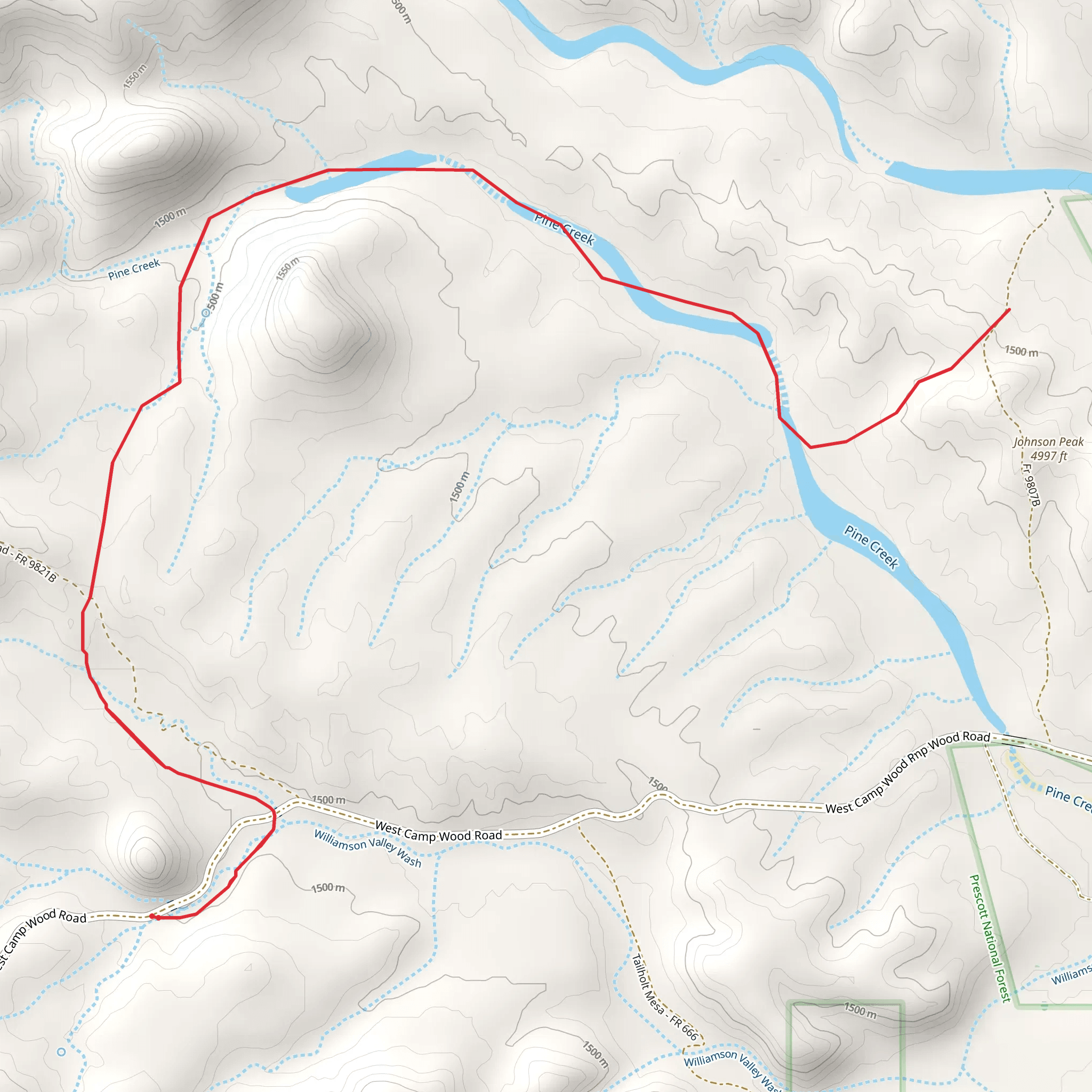 Adra Trail mobile static map