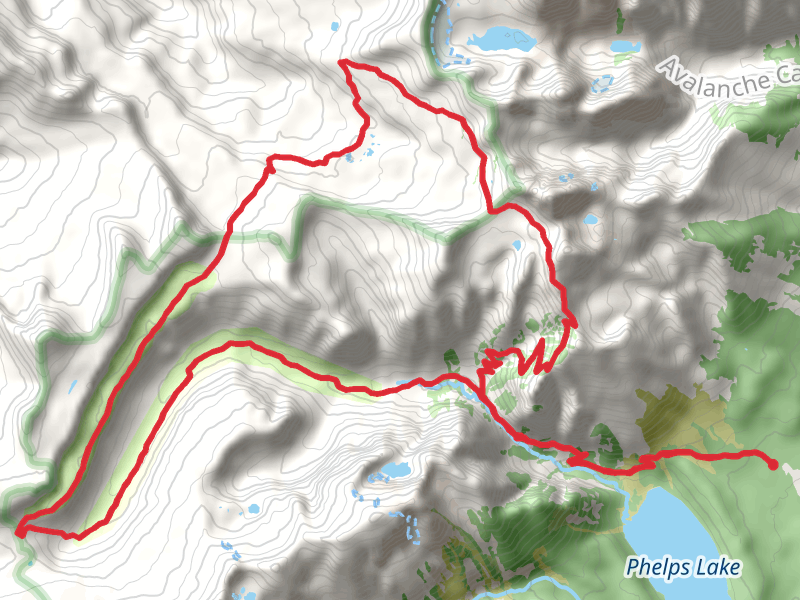 Teton Crest Trail and Alaska Basin Trail