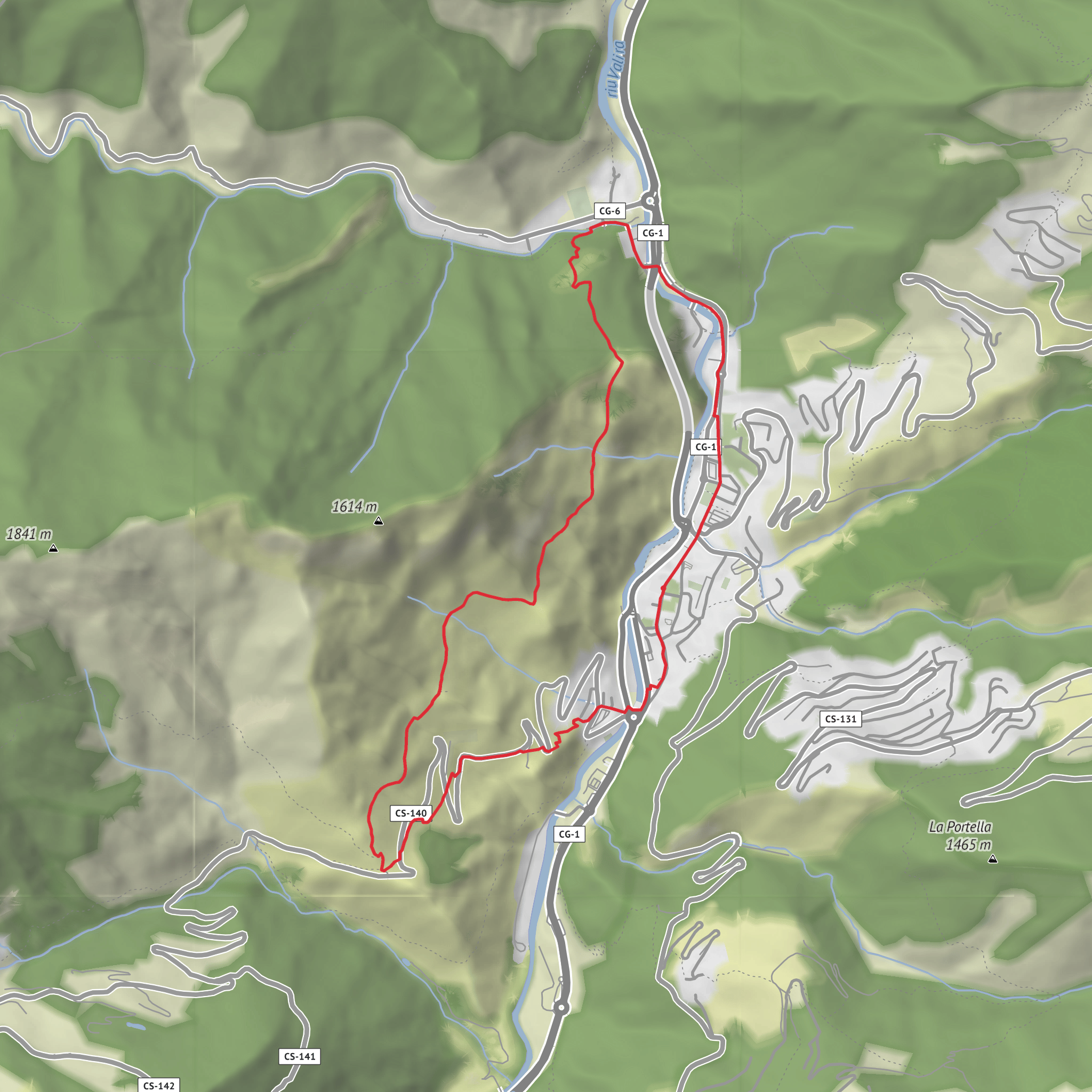 Camí de Rocafort Circular mobile static map