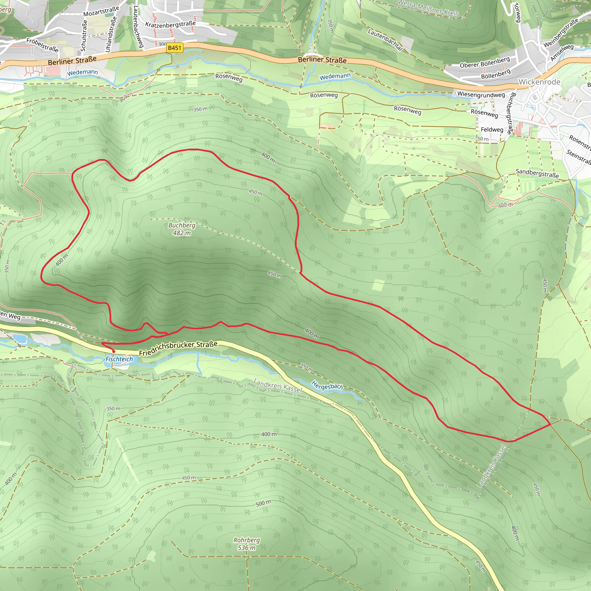 Helsa Rundweg 11 mobile static map