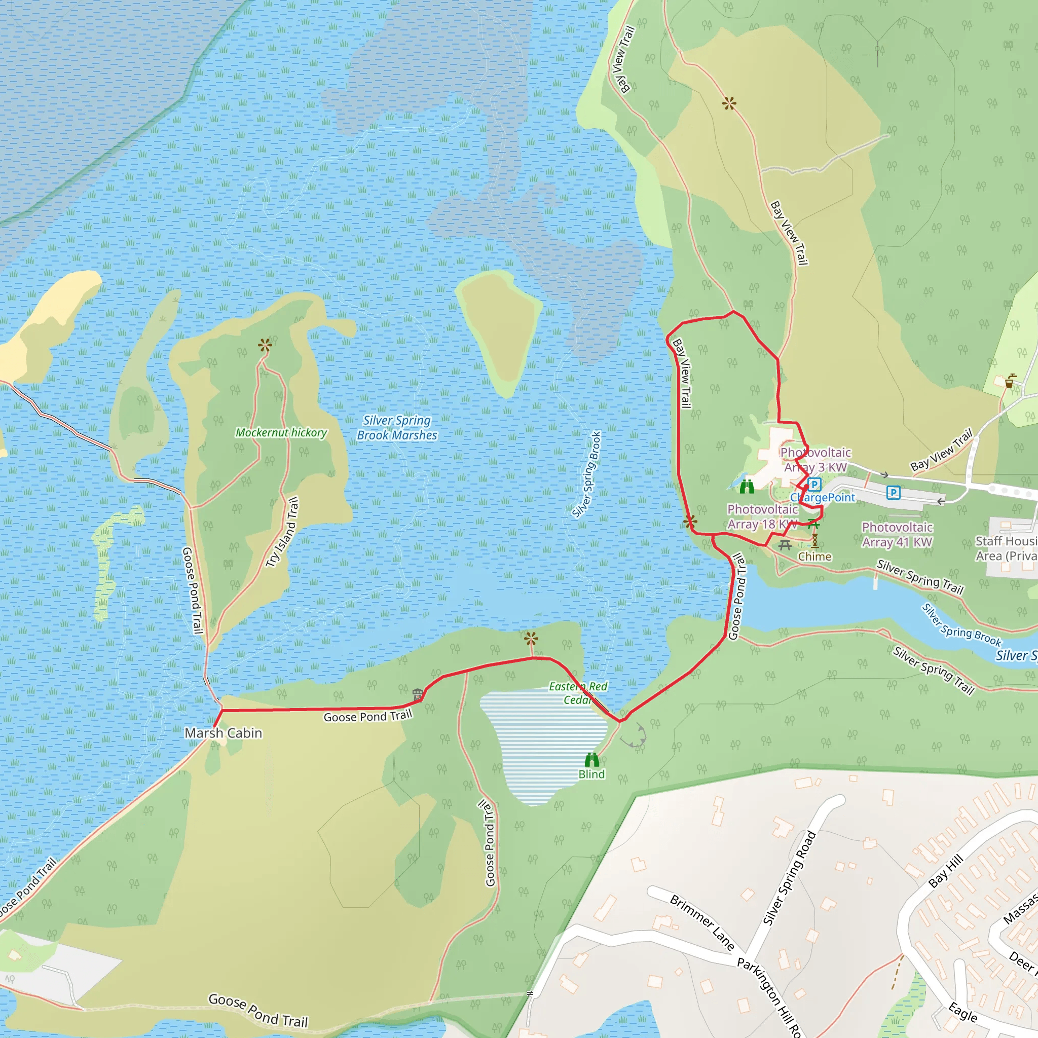 Goose Pond Trail Loop mobile static map