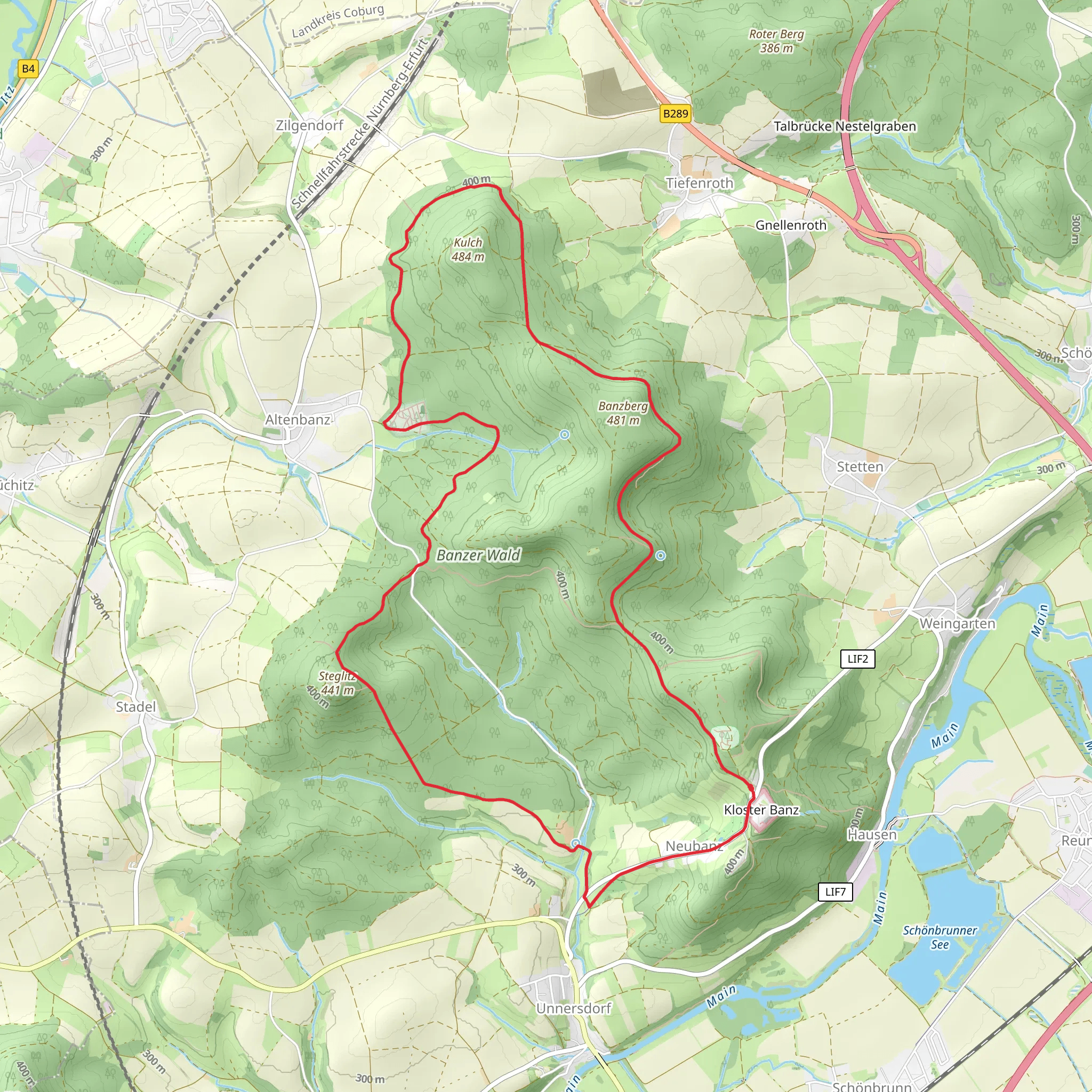 Banzrundweg Loop mobile static map