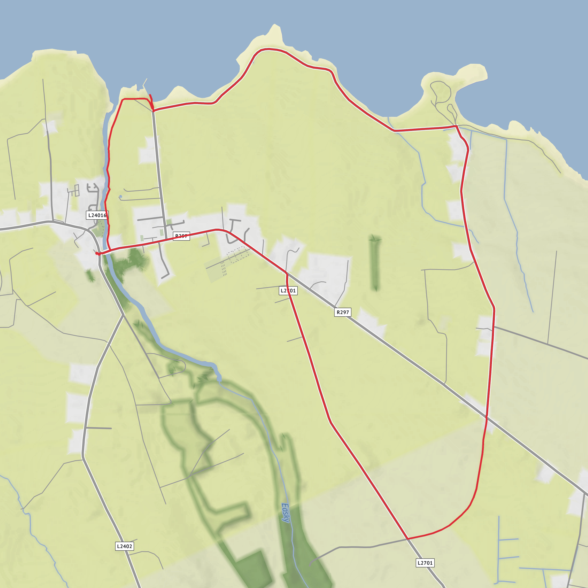Easkey Coast Loop mobile static map