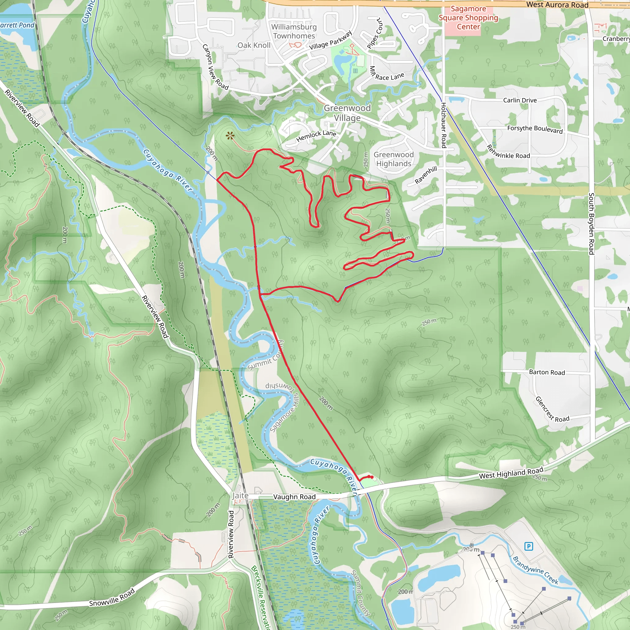 Old Carriage Trail mobile static map