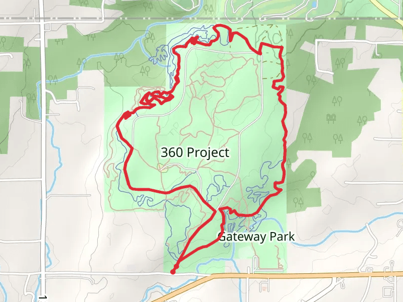Main Trail and East Wing Loop