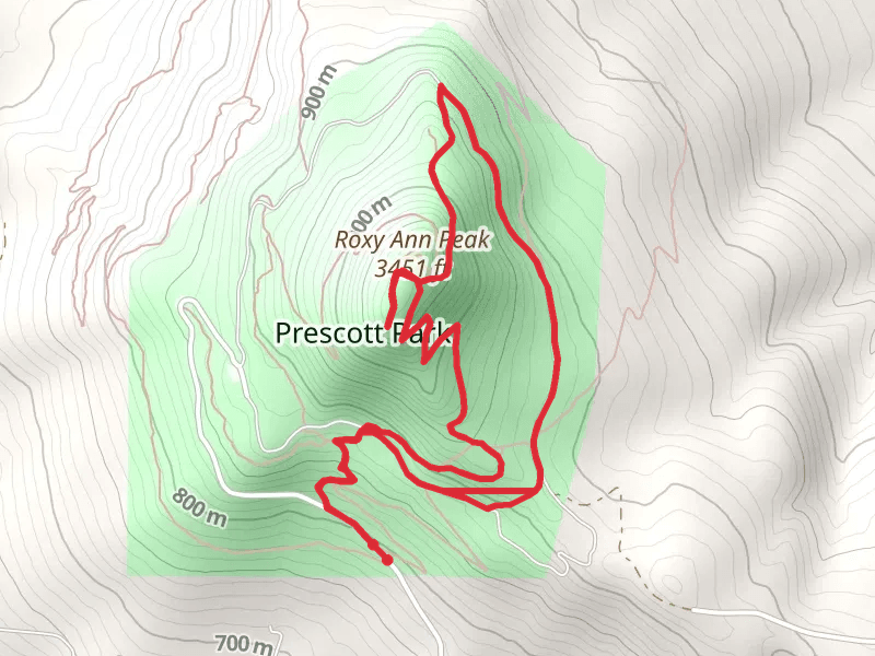 Roxy Ann Peak and Prescott Park via Manzanita Loop Trail