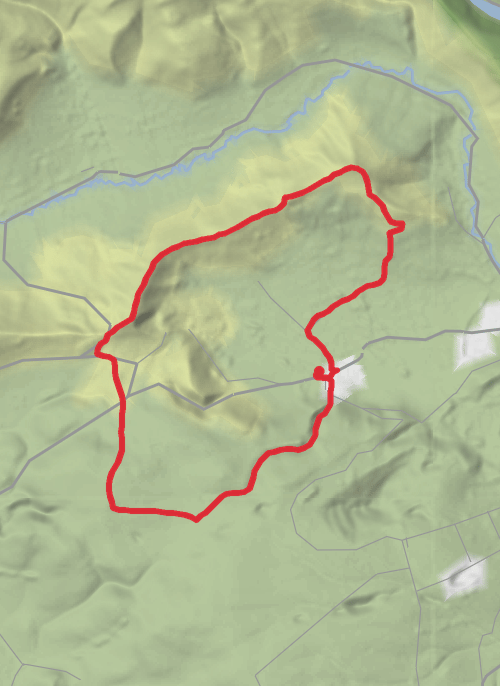 Mam tor circular from Castleton mobile static map