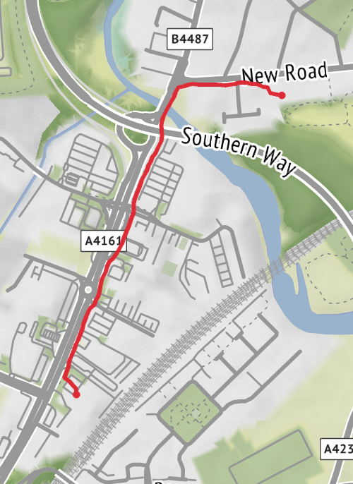 Cardiff Walking mobile static map