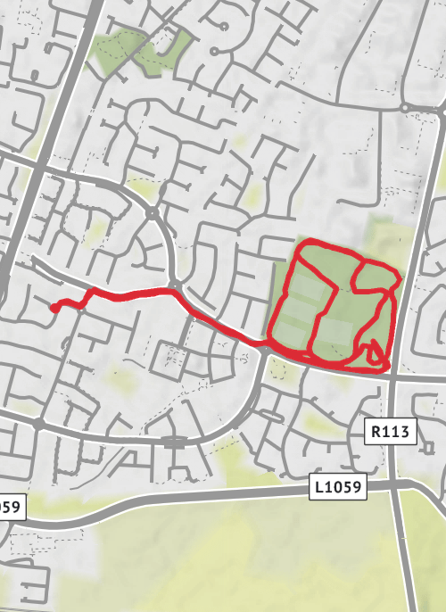 County Dublin Running mobile static map