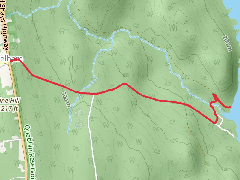 Pelham Hollow Road to Purgee Brook Trail - Pelham