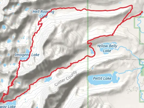 Hell Roaring Lake, Imogene Lake and Yellowbelly Loop Trail
