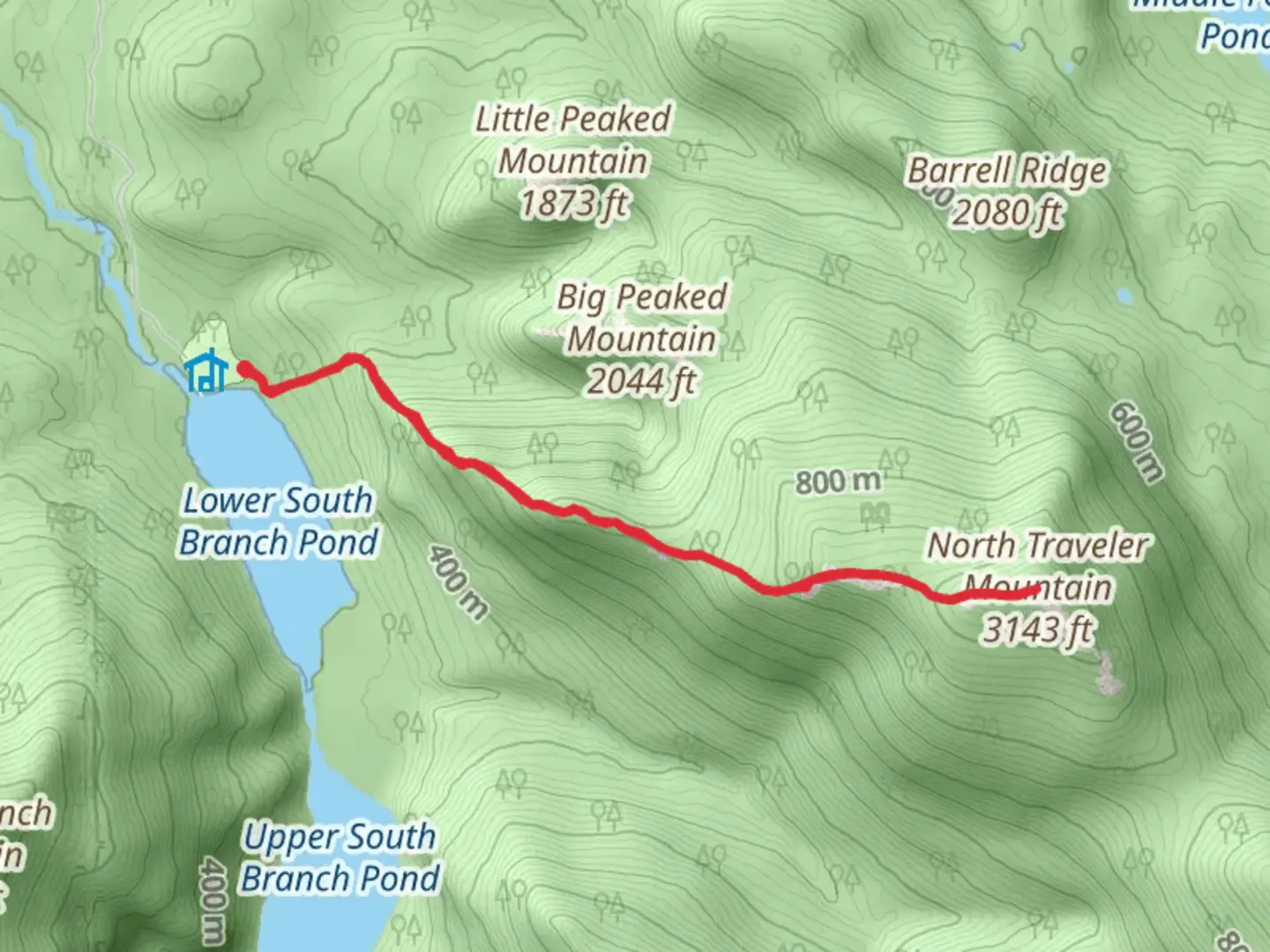 An image depicting the trail North Traveler Mountain Trail and its surrounding area.