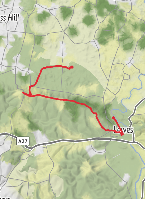 Hike on Jolly Sportsman to Lewes mobile static map