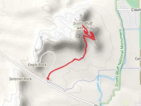 Scotts Bluff Peak Trail