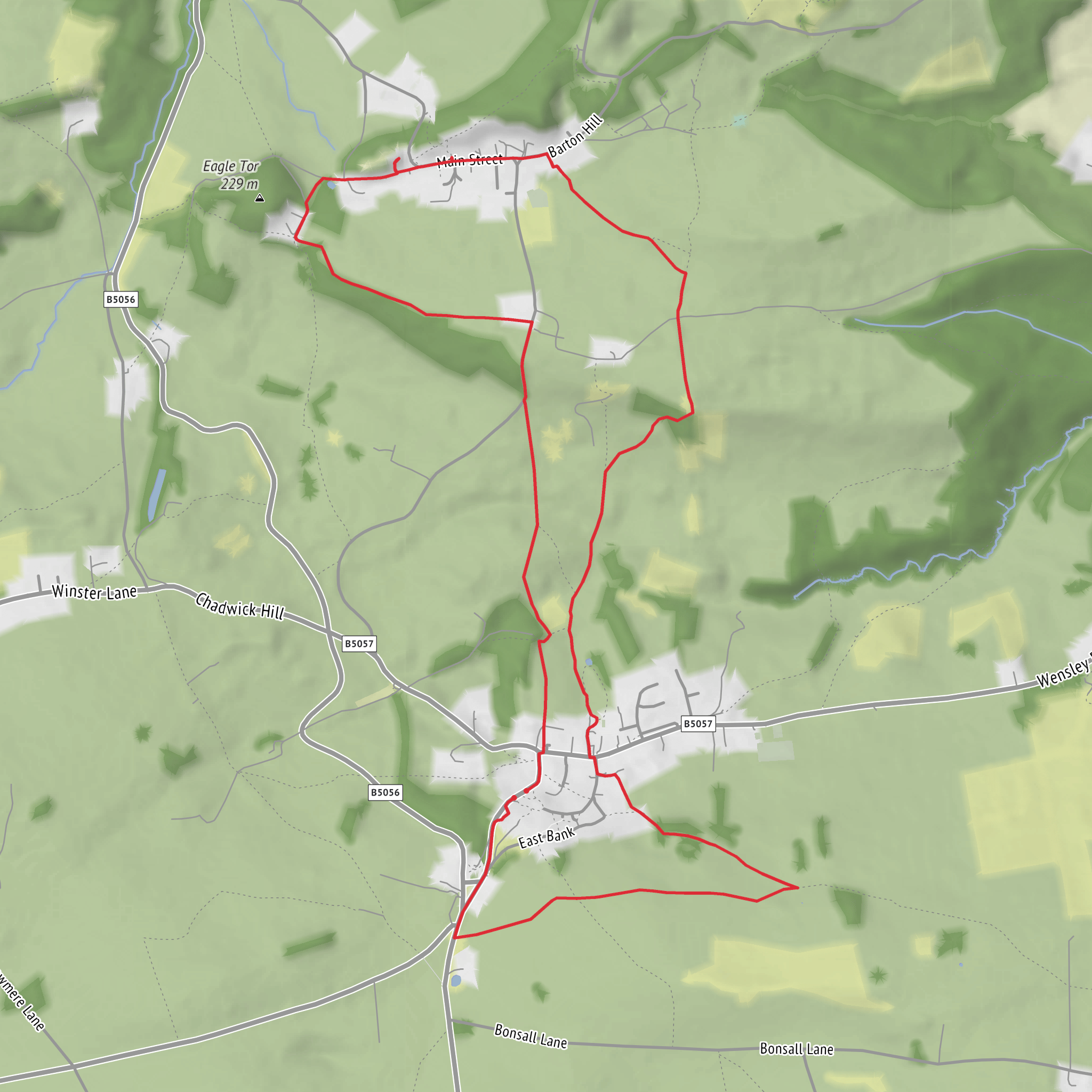 Red Lion vs the Druid Pub Hike mobile static map
