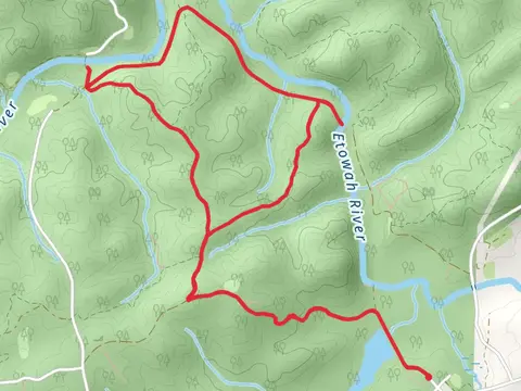 Orange Blue Trail, Pink Trail and Blue-Pink Loop Trail