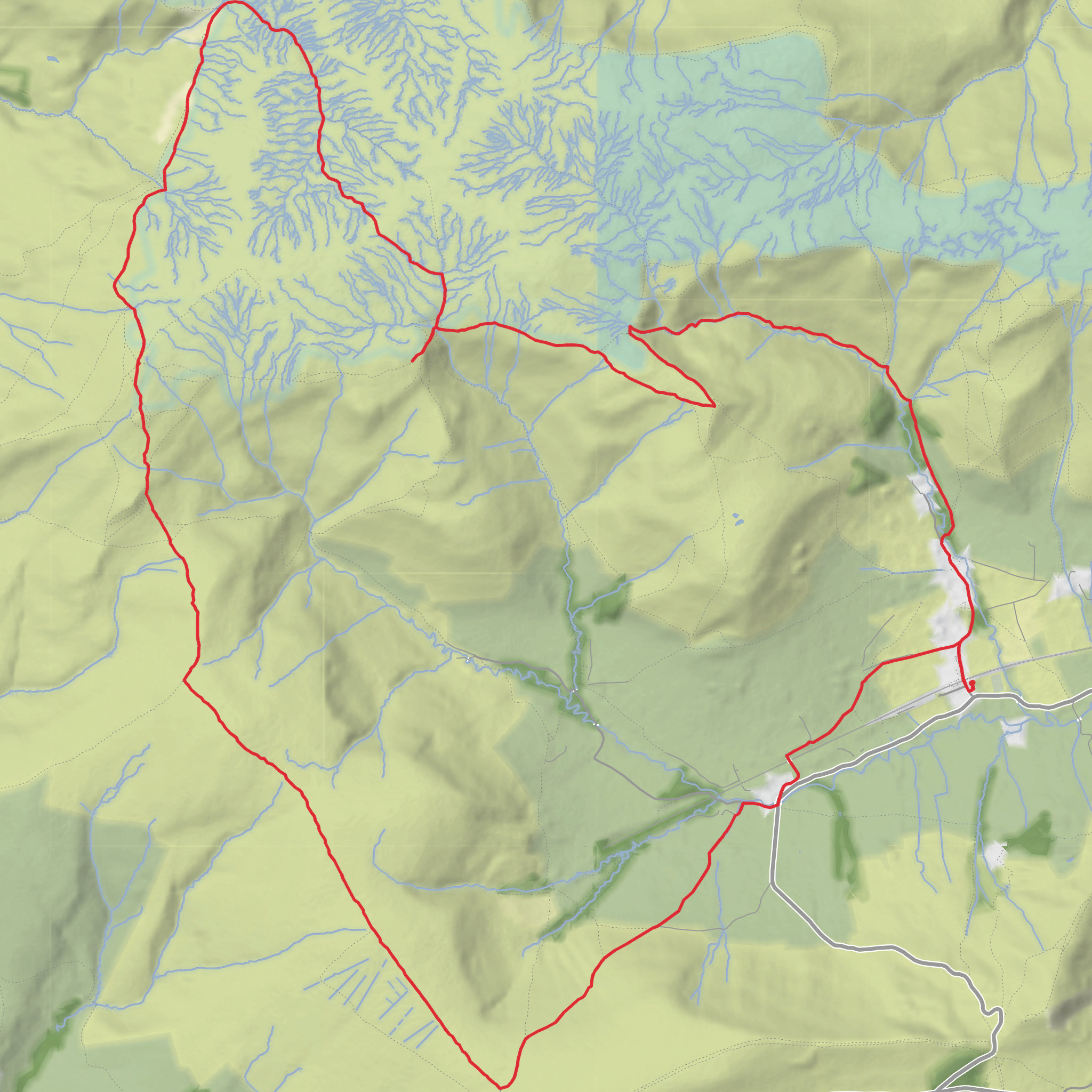 Kinder Low & Downfall mobile static map