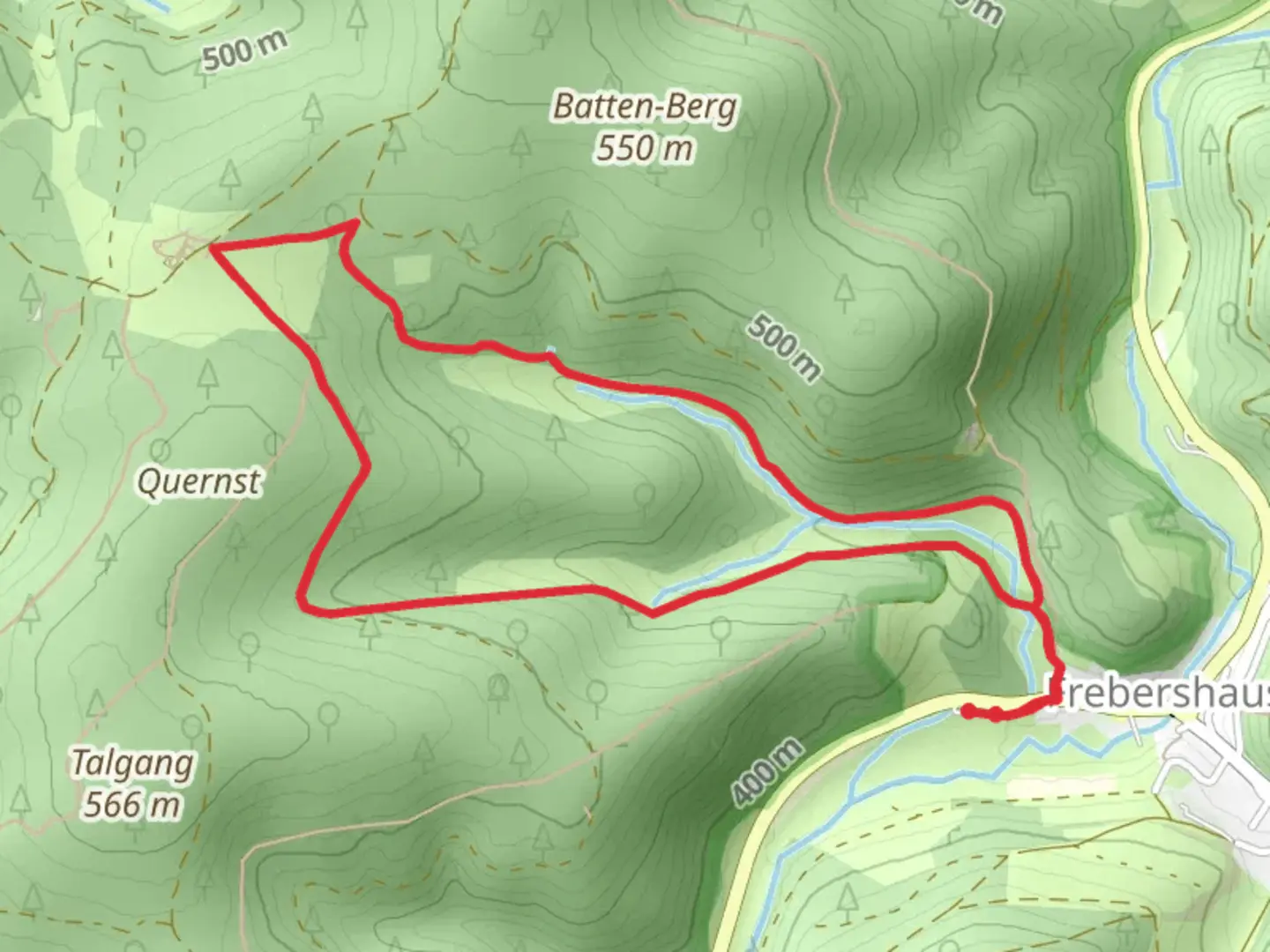 An image depicting the trail Talgang Loop and its surrounding area.