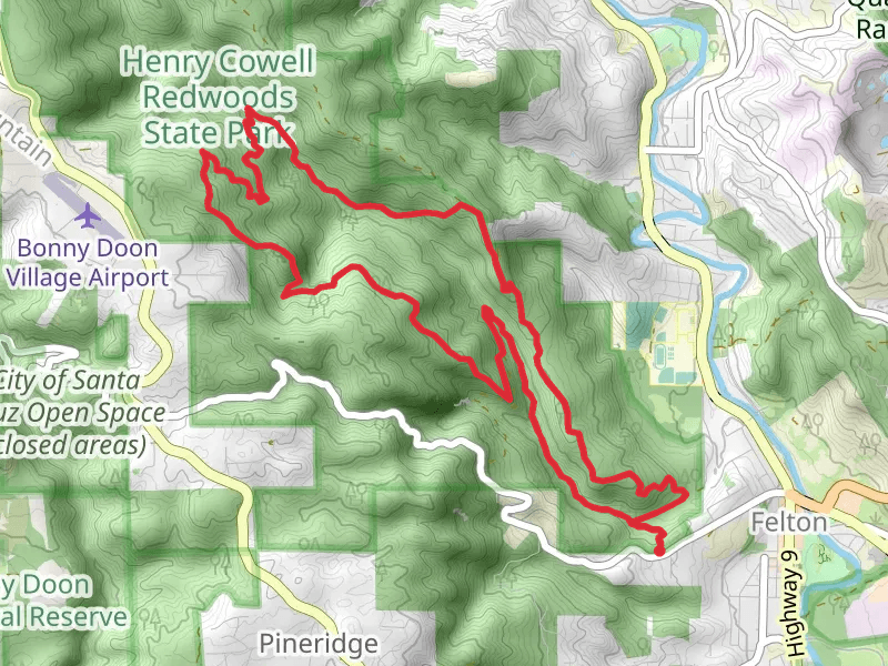 Fall Creek, Lost Empire and Ridge Loop Trail