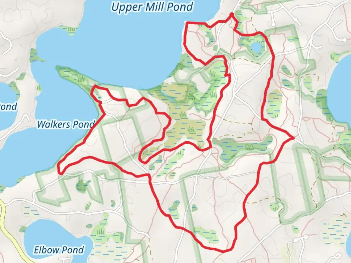 An image depicting the trail West Gate Road Loop Trail and its surrounding area.