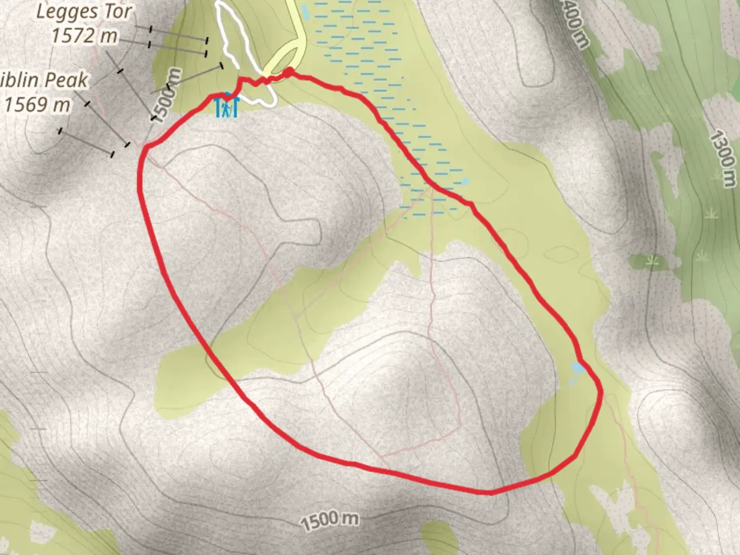 An image depicting the trail Alpine Village to Little Hell Walk and its surrounding area.