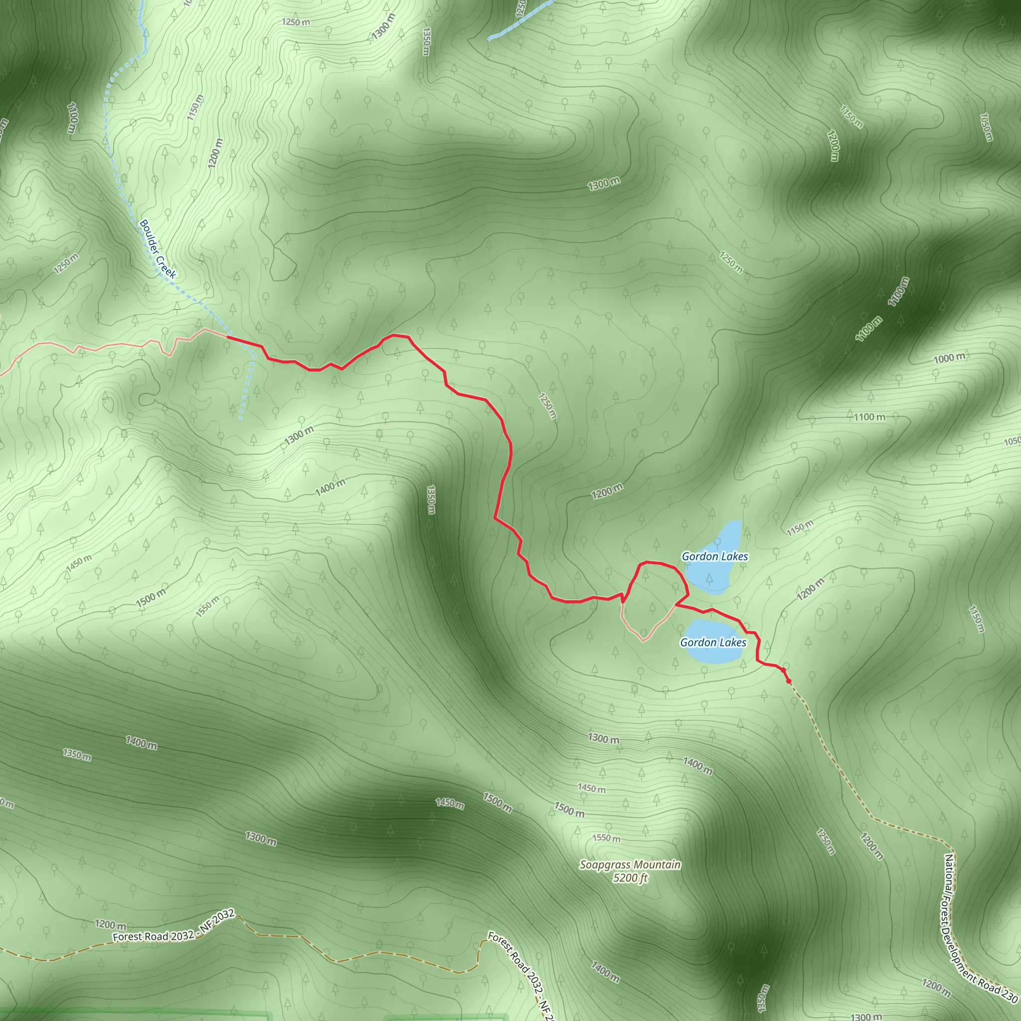 Gordon Lakes mobile static map